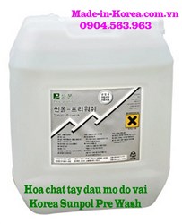 Nước tẩy dầu mỡ đồ vải KOREA SUNPOL PREWASH